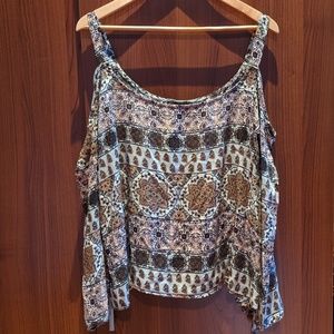 Long Sleeve Cold Shoulder